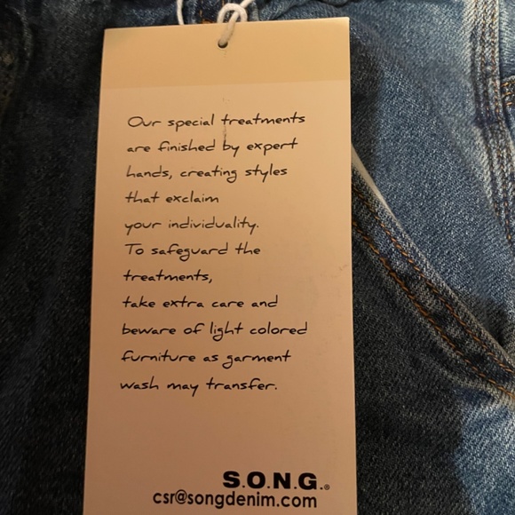 Boyfriend Jeans by SONG size 9/29 blue Denim - Picture 3 of 9